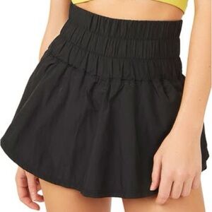 FP Movement by Free People Black Flared Skort